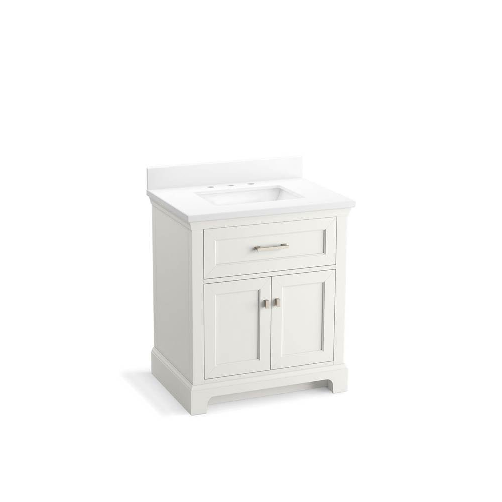 Charlemont 30" bathroom vanity cabinet with sink and quartz top