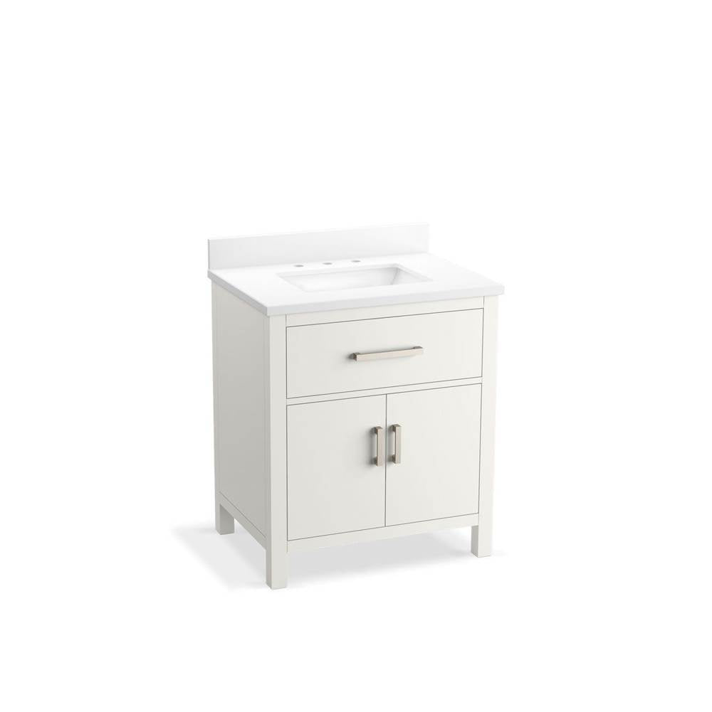 Kresla  30" bathroom vanity cabinet with sink and quartz top