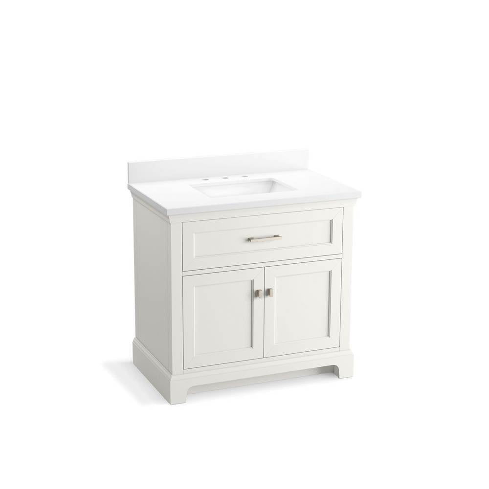 Charlemont 36" bathroom vanity cabinet with sink and quartz top
