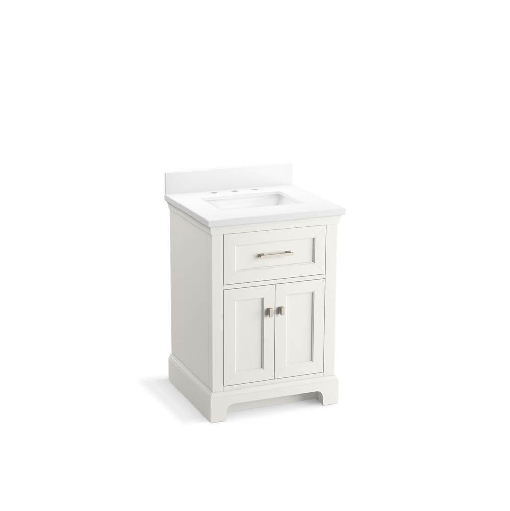 Charlemont 24" bathroom vanity cabinet with sink and quartz top
