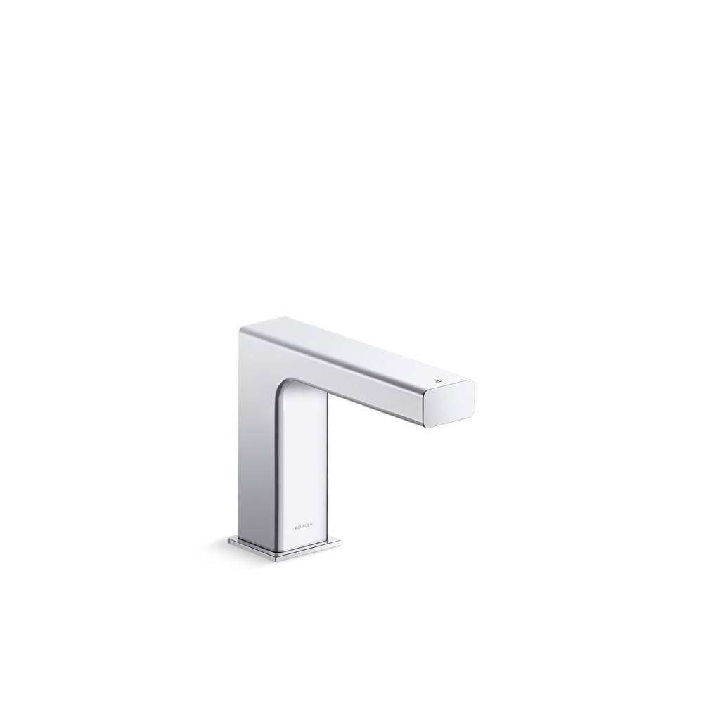 Strayt Touchless single-hole lavatory faucet with Kinesis  sensor technology, AC-powered, less drain, 0.5 gpm, project pack