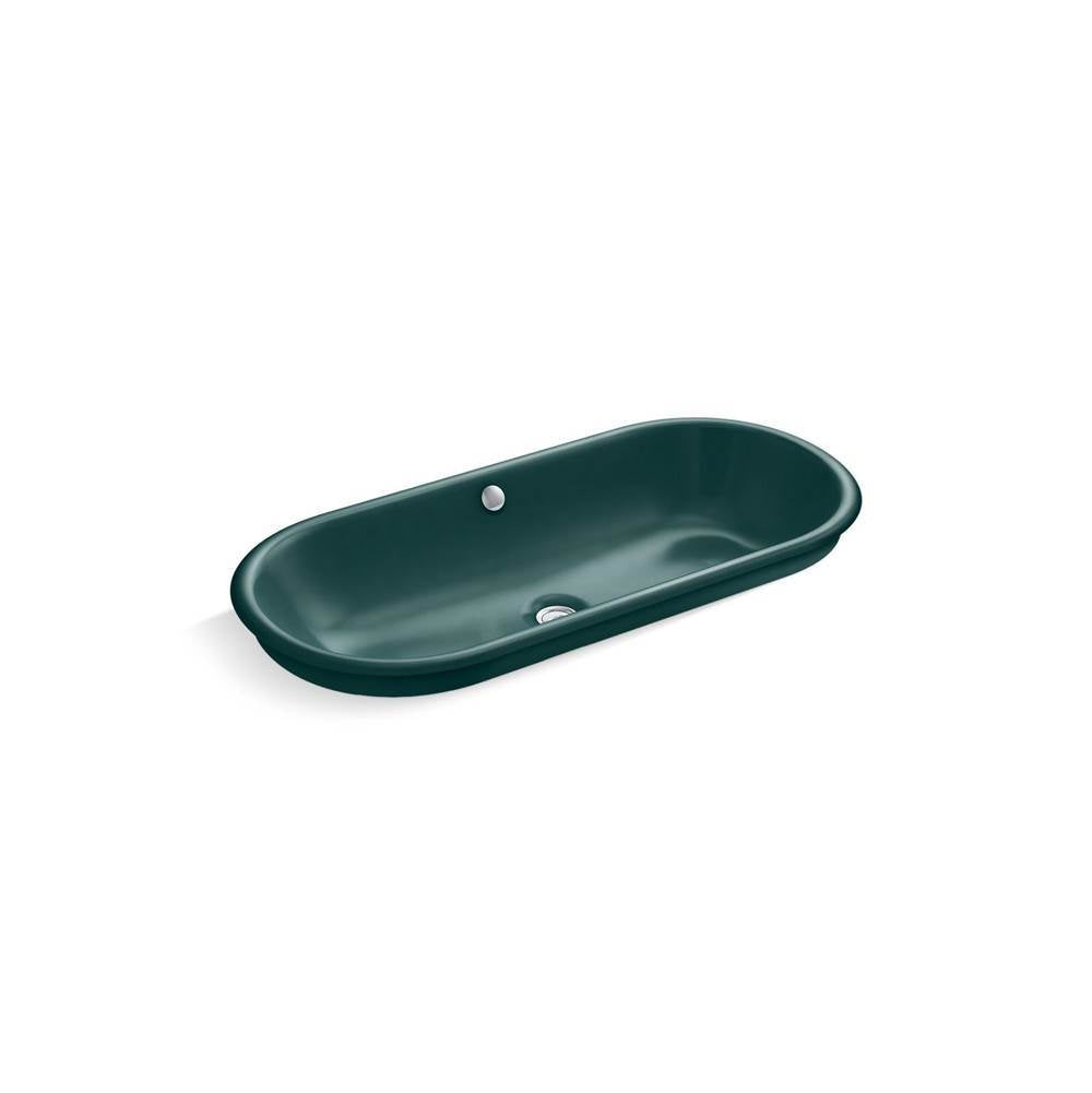 Iron Plains  33" oval drop-in / undermount / vessel bathroom sink