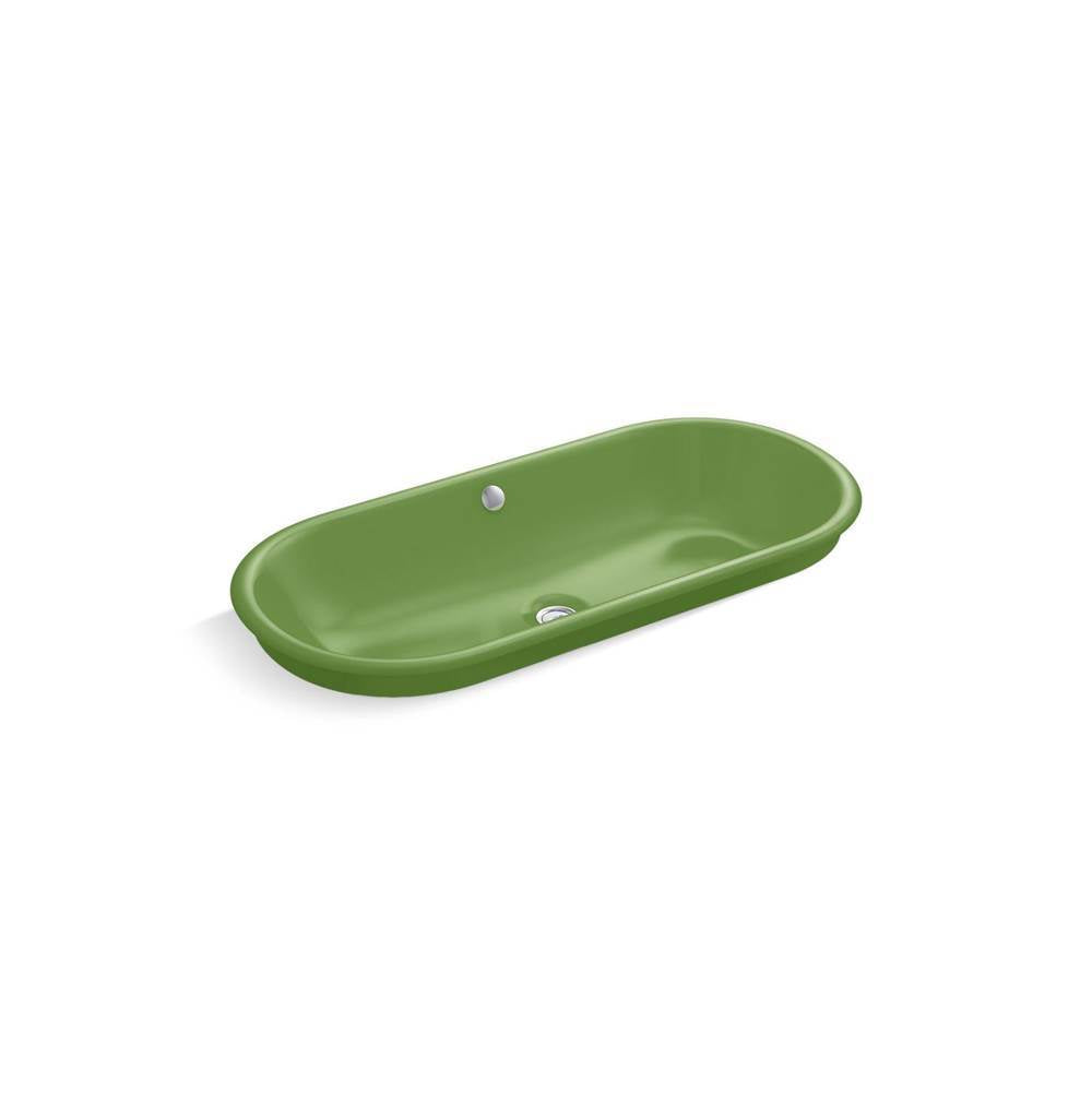 Iron Plains  33" oval drop-in / undermount / vessel bathroom sink