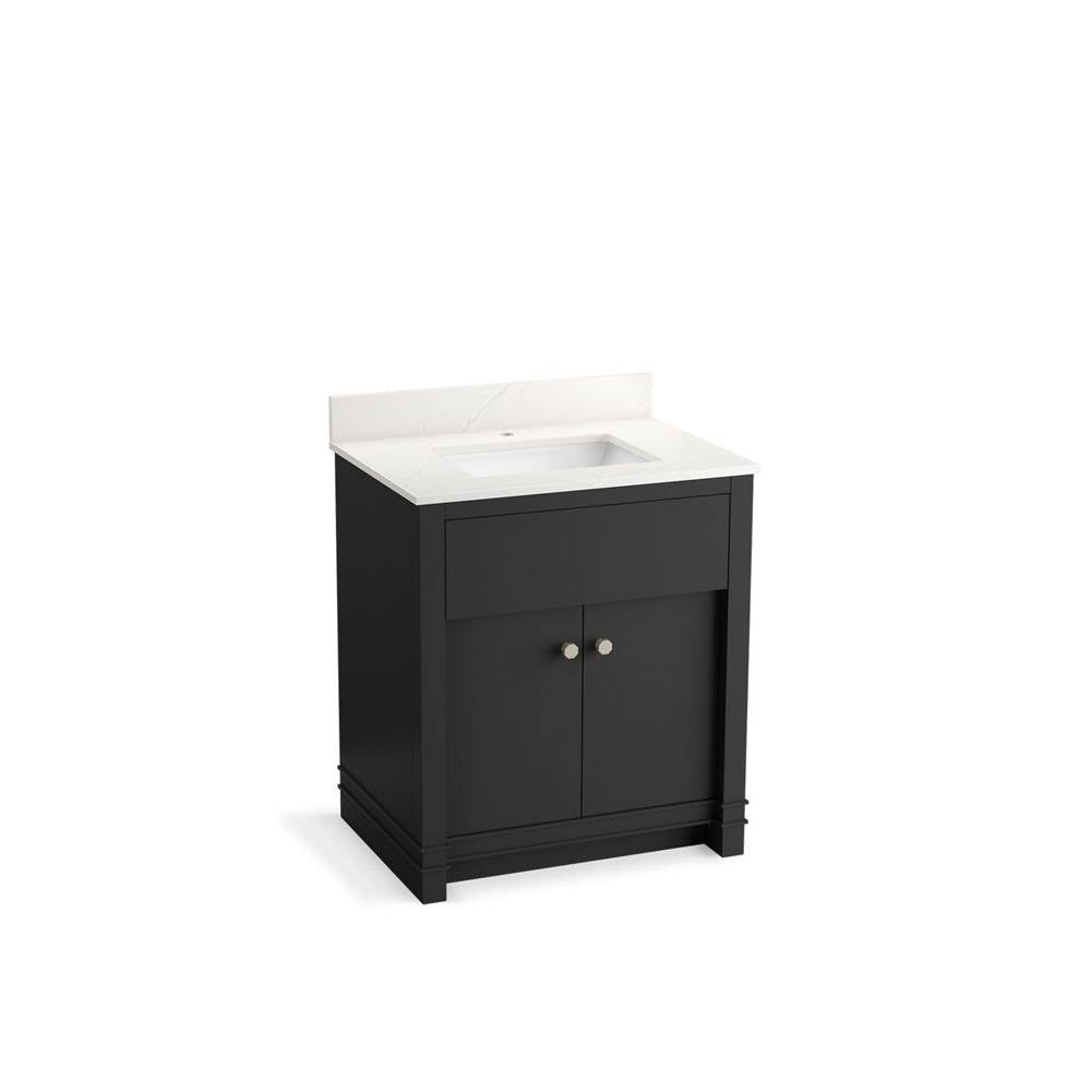 Alouette 30" bathroom vanity cabinet with sink and quartz top