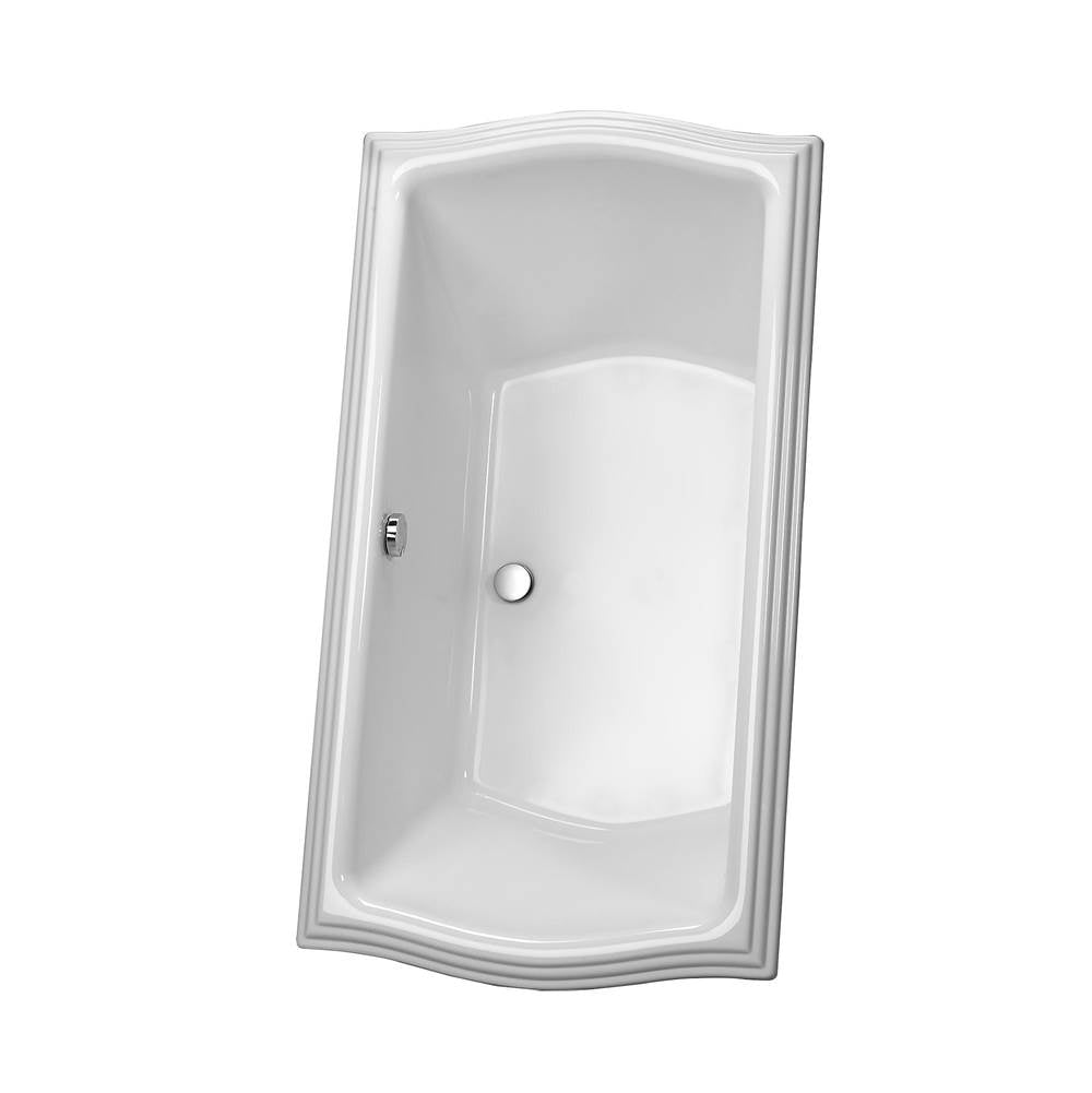 Acrylic Soaker Clayton 6636 Cotton Pn Grab Bar