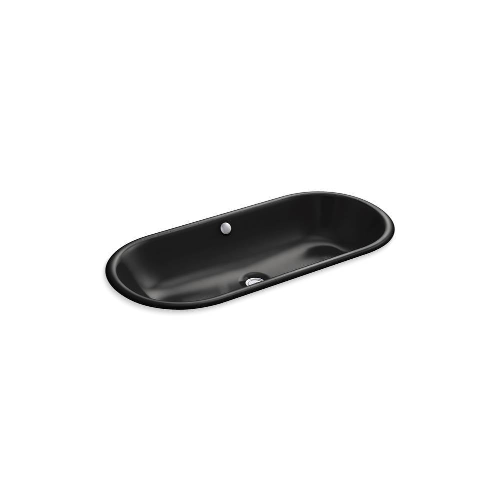 Iron Plains  33" oval drop-in/undermount bathroom sink