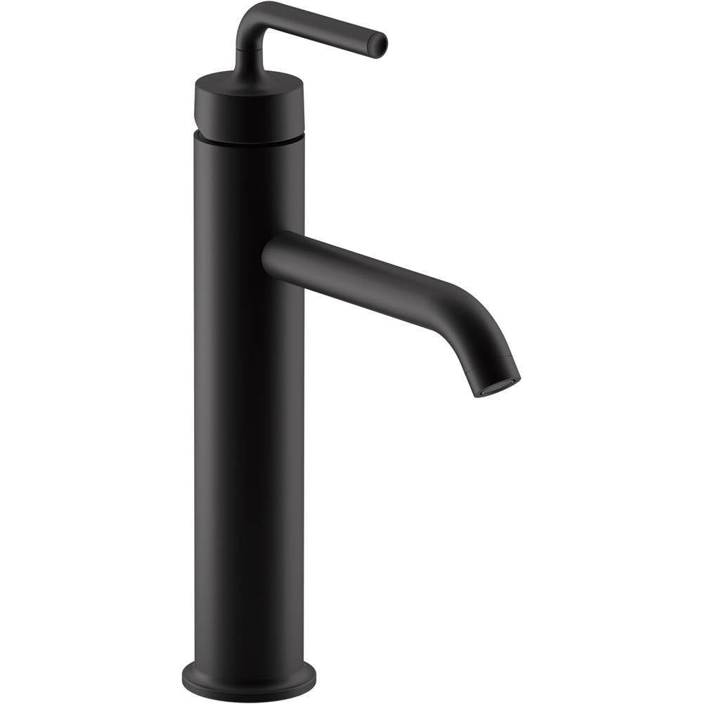 Purist  Tall single-handle bathroom sink faucet with Lever handle, 1.2 gpm
