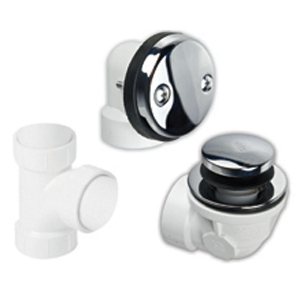 ABS Plumber's Half Kit with Economy Soft Toe Touch Trim (Two Hole Face Plate)