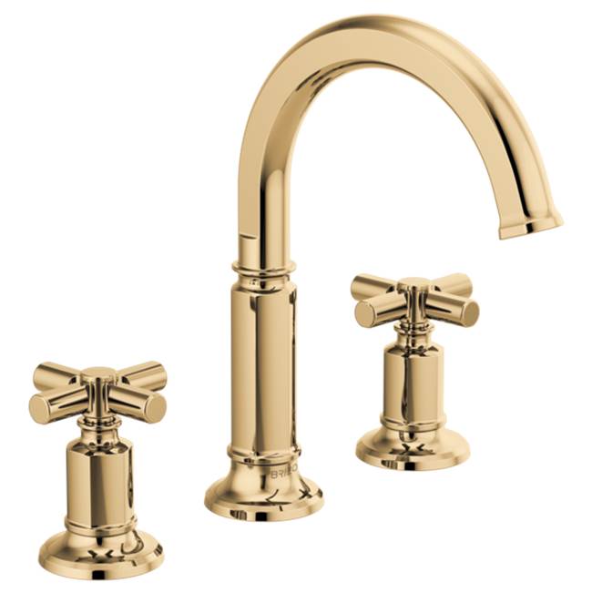 Invari  Widespread Lavatory Faucet with Arc Spout - Less Handles 1.2 GPM