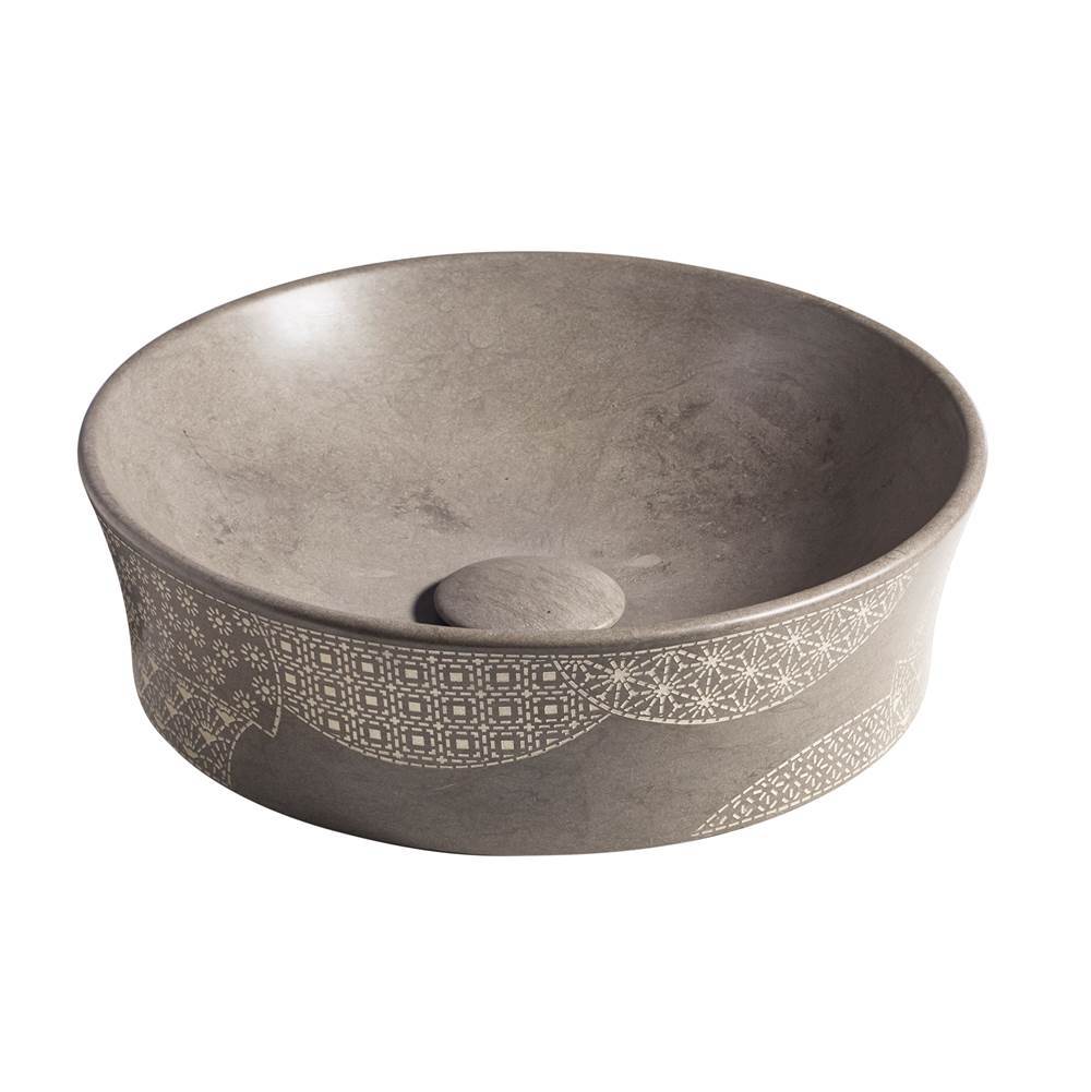 Kensho  16" round vessel bathroom sink, no overflow