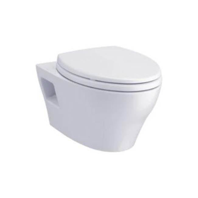 Ep Wall-Hung Elongated Toilet Bowl With Skirted Design And Cefiontect, Cotton White
