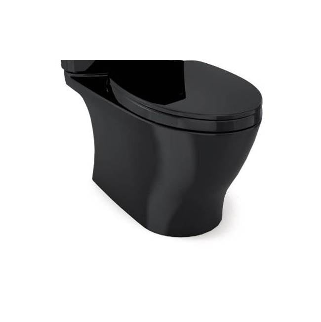 Nexus  Two-Piece Elongated 1.28 Gpf Universal Height Toilet Bowl Only, Washlet  Plus Ready, Ebony