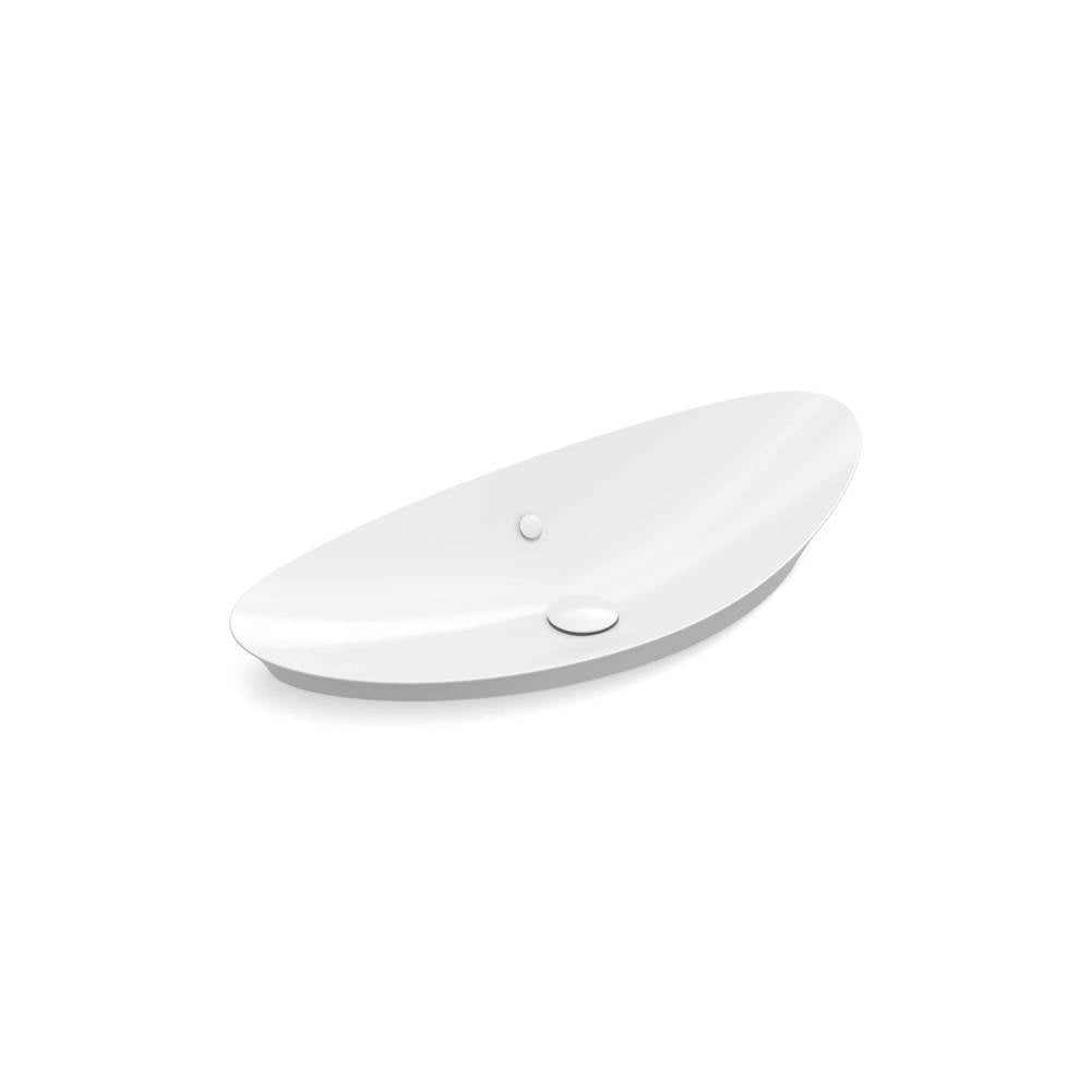 Veil 38-1/2" oval vessel bathroom sink