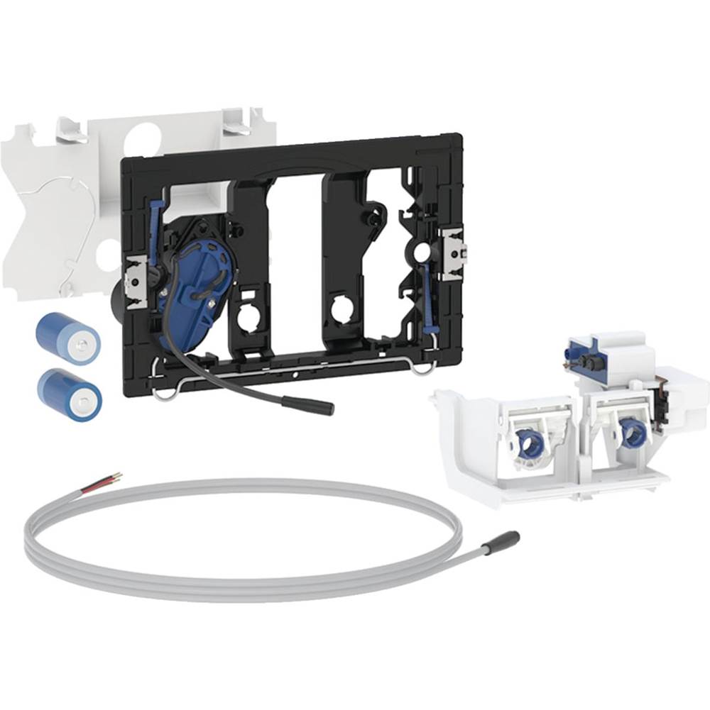 Wc Flush Control With Electronic Flush Actuation, Battery Operation, Dual Flush, For External Push-Button