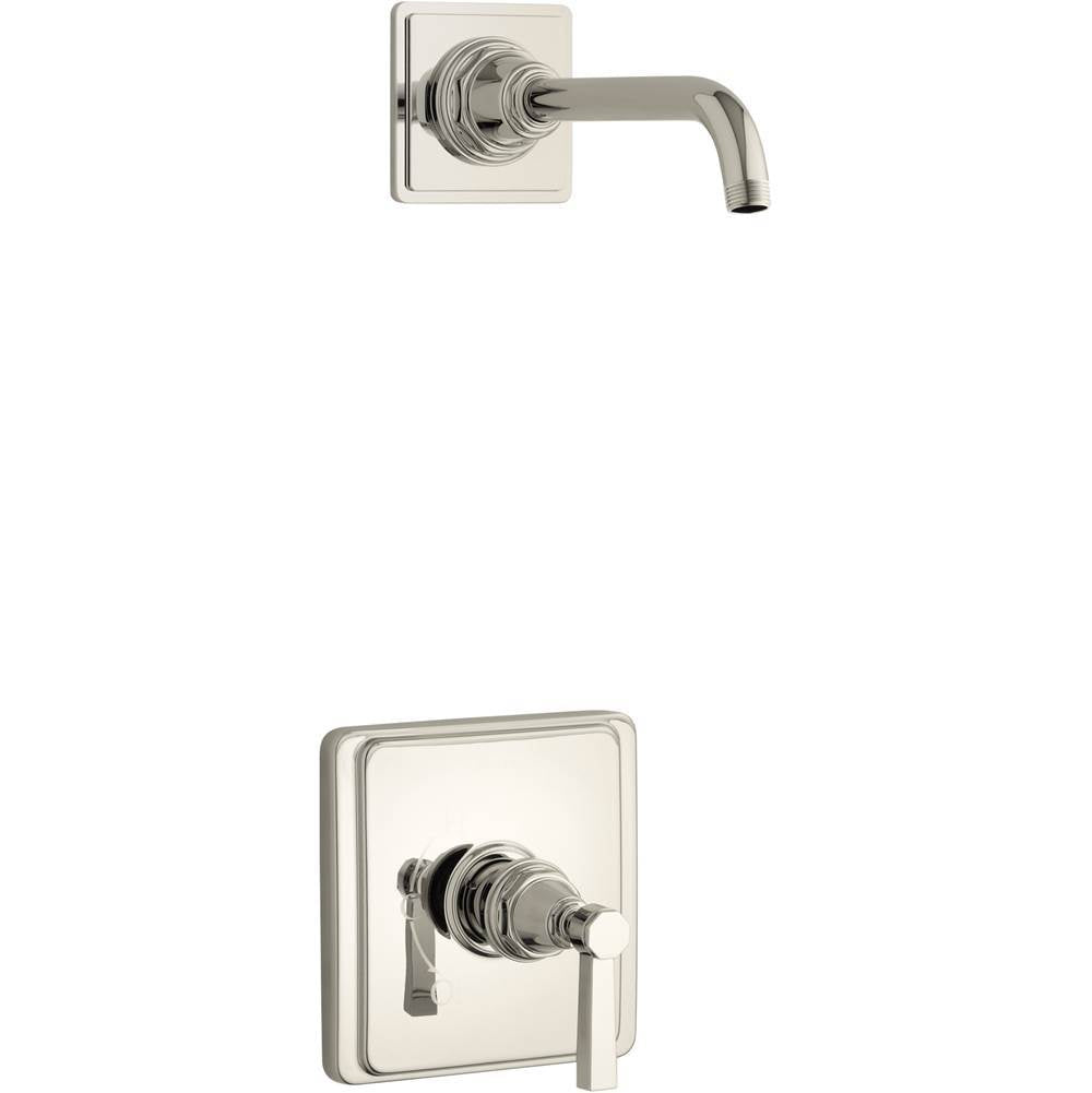 Pinstripe  Pure Rite-Temp  shower trim kit with lever handle, without showerhead