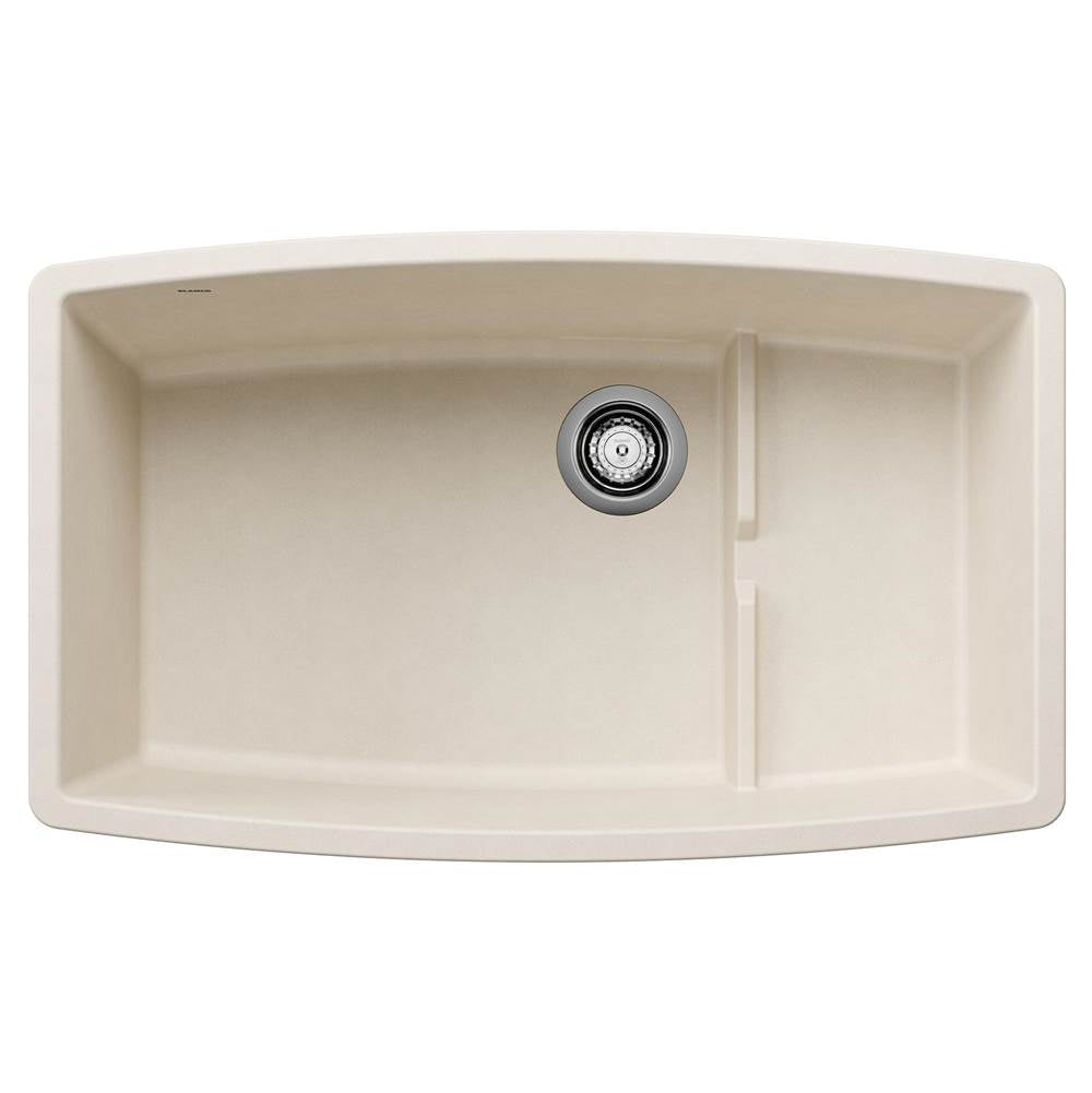 Performa Cascade SILGRANIT 32" Single Bowl Undermount Kitchen Sink with Colander - Volcano Gray