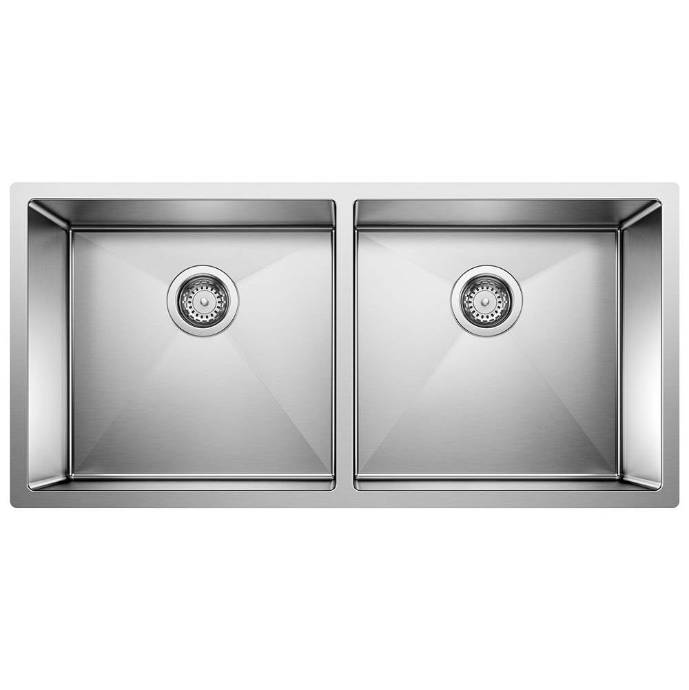 Precision R10 37" 50/50 Double Bowl Undermount Stainless Steel Kitchen Sink