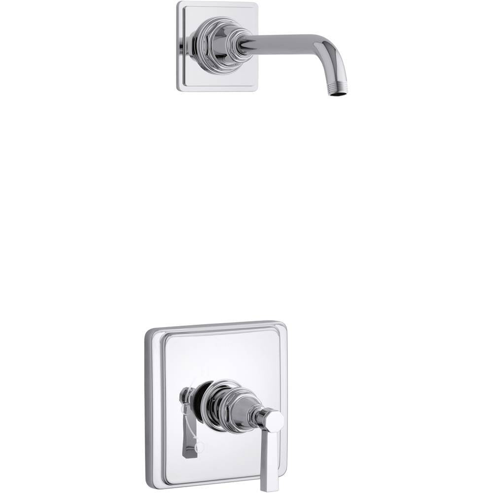 Pinstripe  Pure Rite-Temp  shower trim kit with lever handle, without showerhead
