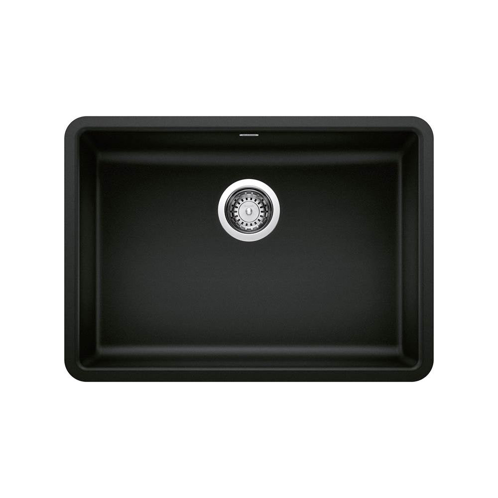 Precis SILGRANIT 25" ADA Single Bowl Undermount Kitchen Sink - Coal Black