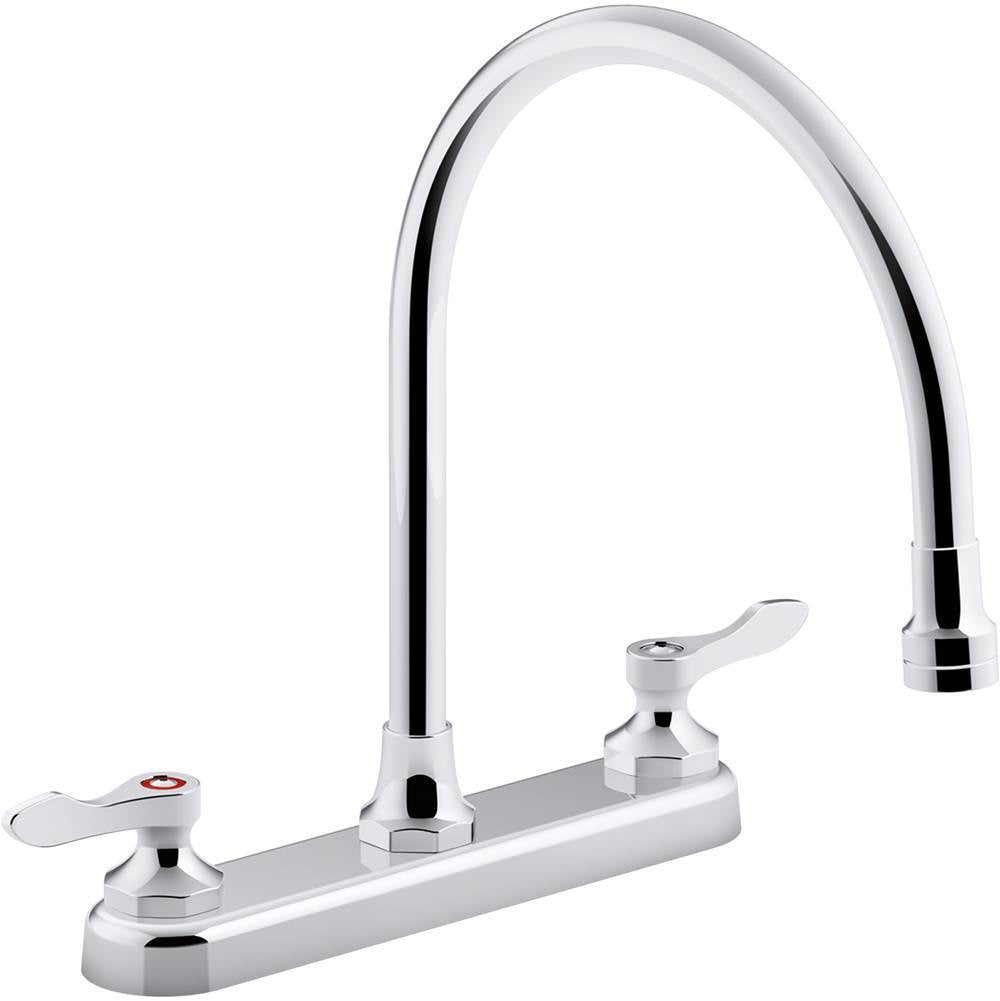 Triton  Bowe  1.8 gpm kitchen sink faucet with 9-5/16" gooseneck spout, aerated flow and lever handles
