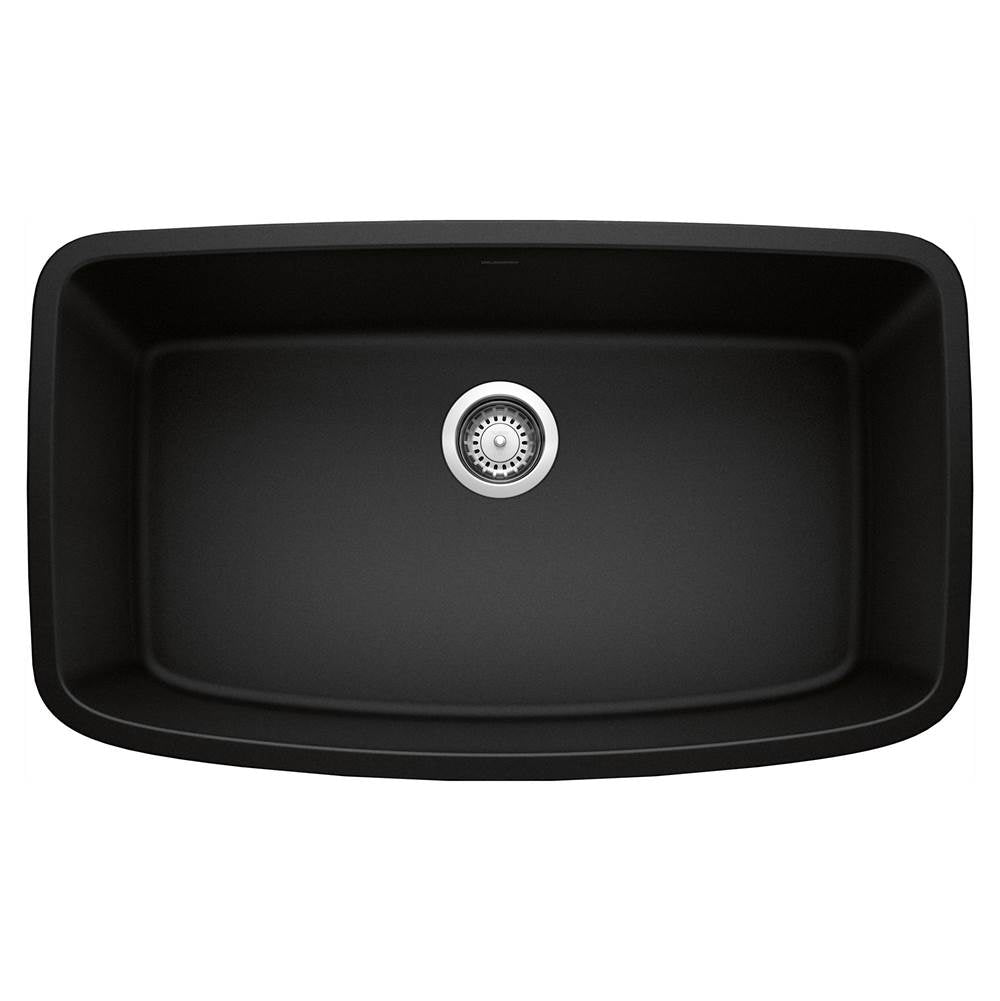 Valea SILGRANIT 32" Super Single Undermount Kitchen Sink - Coal Black