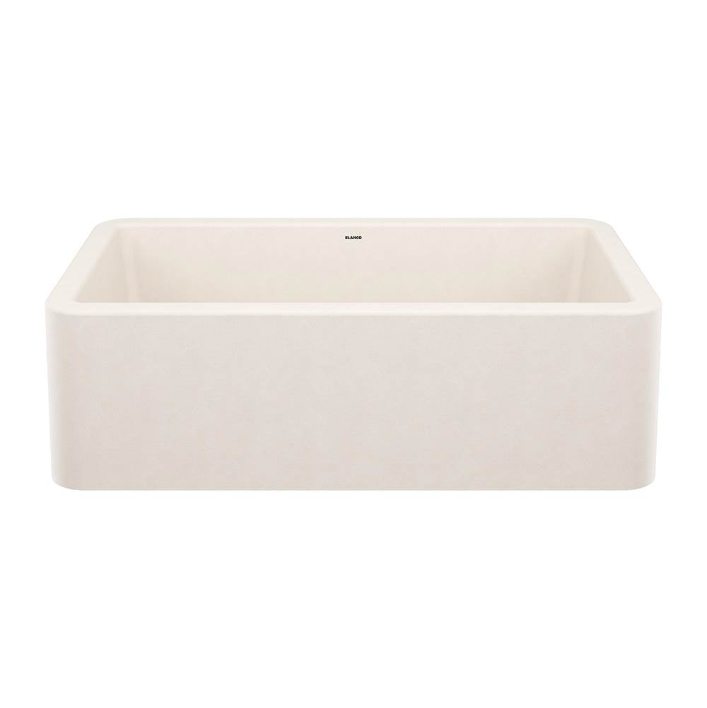 Ikon SILGRANIT 33" Single Bowl Apron-Front Farmhouse Sink - Volcano Gray