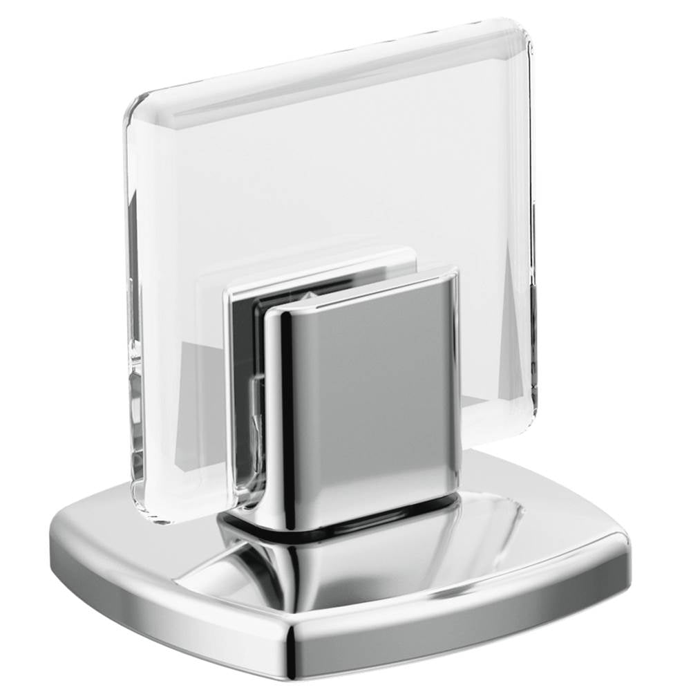 Invari  Wall Mount Lavatory Black Crystal Knob Handle Kit