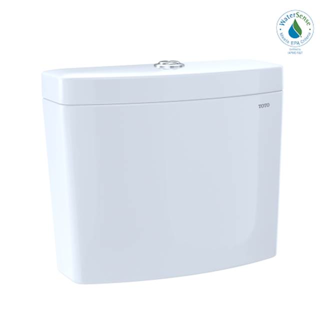 Aquia  Iv Dual Flush 1.28 And 0.8 Gpf Toilet Tank Only With Washlet + Auto Flush Compatibility, Cotton White