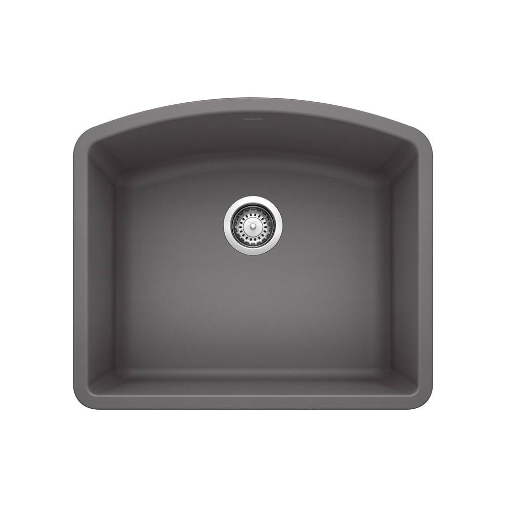 Diamond SILGRANIT 24" Single Bowl Undermount Kitchen Sink - Cinder