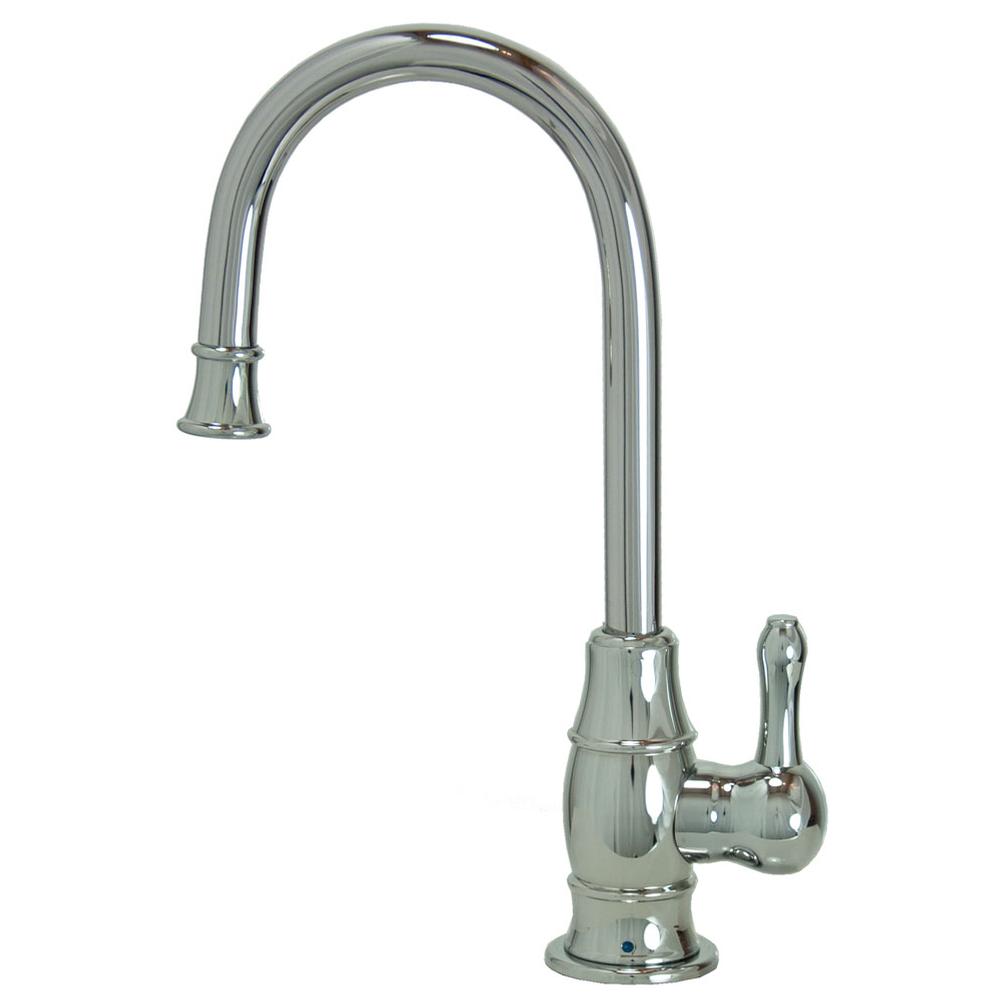 Point-of-Use Drinking Faucet with Traditional Curved Body and Curved Handle and Mountain Pure  Water Filtration System