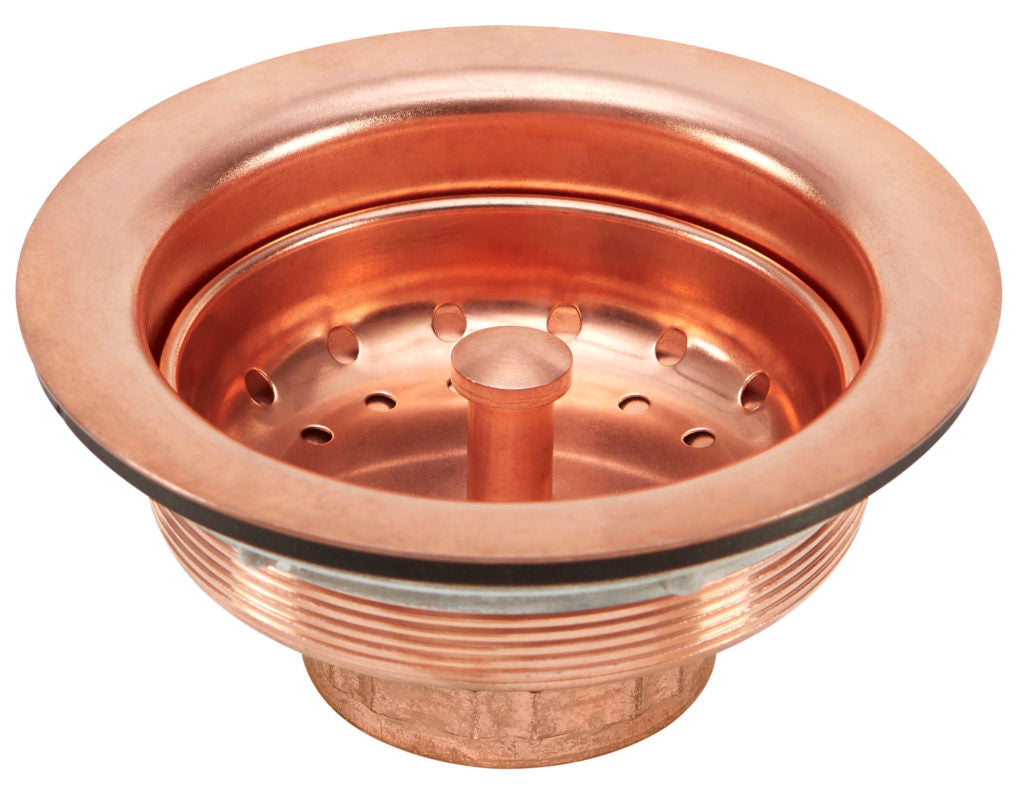 Thompson Traders TDB35-PC Basket Strainer Kitchen Sink Drain in Rose Gold