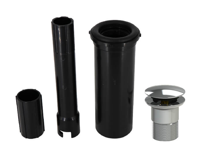 Tub Docking Station – Freestanding Tub Drain Rough-In – Trim Kit without Overflow