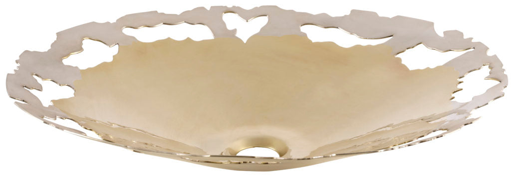 Thompson Traders CASG-CALADO Puebla Calado Bathroom Sink in Polished Brass & Burnished Nickel
(Smooth)