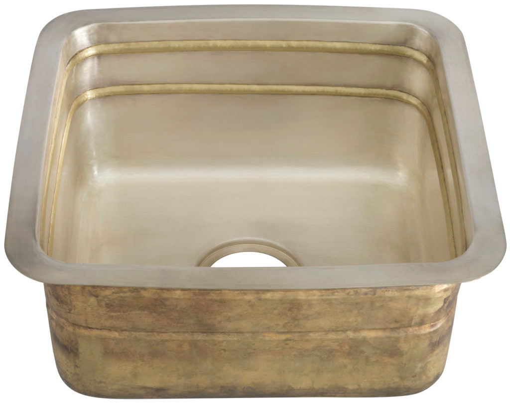 Thompson Traders KCKPU-1715 Quintana Bar Sink in Satin Brass & Burnished Nickel
(Smooth)