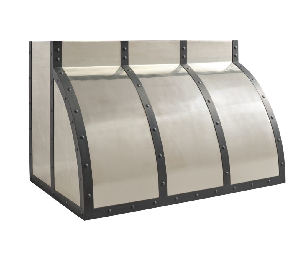 Thompson Traders SB-CUSTOM-HOOD Silver & Black Range Hood in Polished Nickel & Polished Brass
(Smooth)