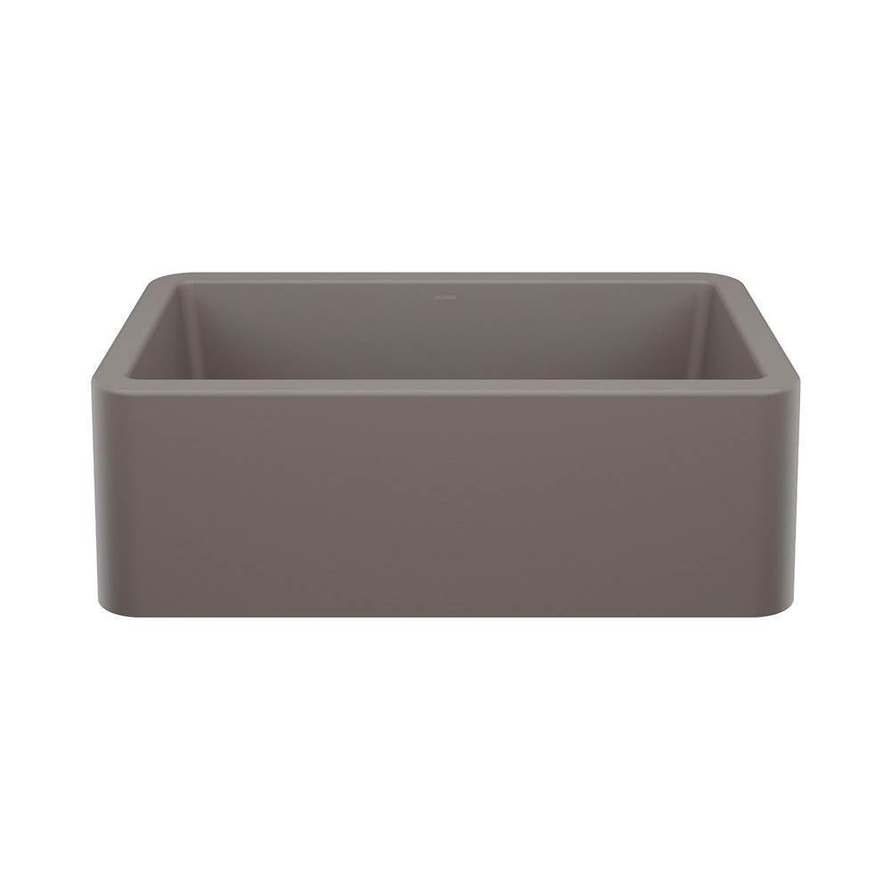 Ikon SILGRANIT 30" Single Bowl Apron-Front Farmhouse Sink - Volcano Gray