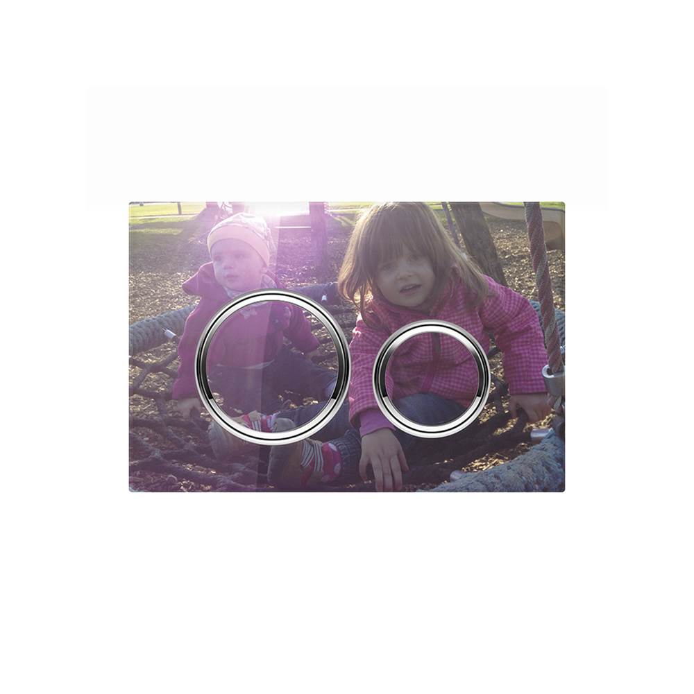 Actuator Plate Sigma21 For Dual Flush: Customised, Bright Chrome-Plated