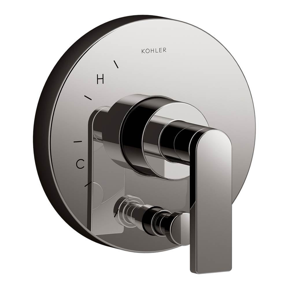 Composed  Rite-Temp  valve trim with push-button diverter and lever handle