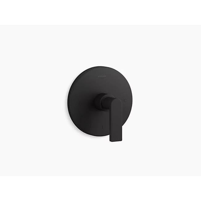 Composed  MasterShower  temperature control valve trim with lever handle