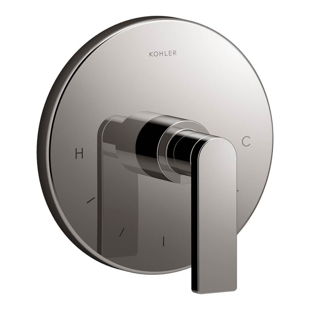 Composed  MasterShower  temperature control valve trim with lever handle
