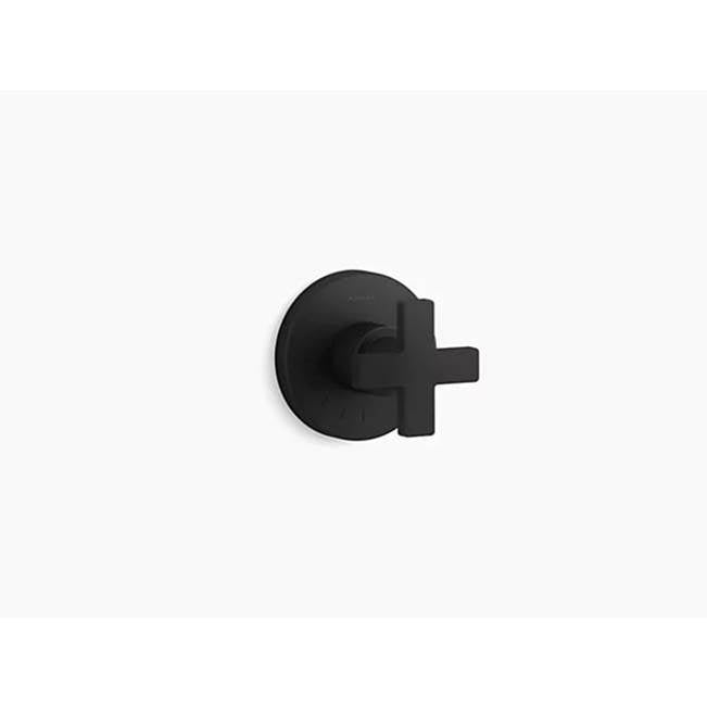 Composed  MasterShower  volume control valve trim with cross handle