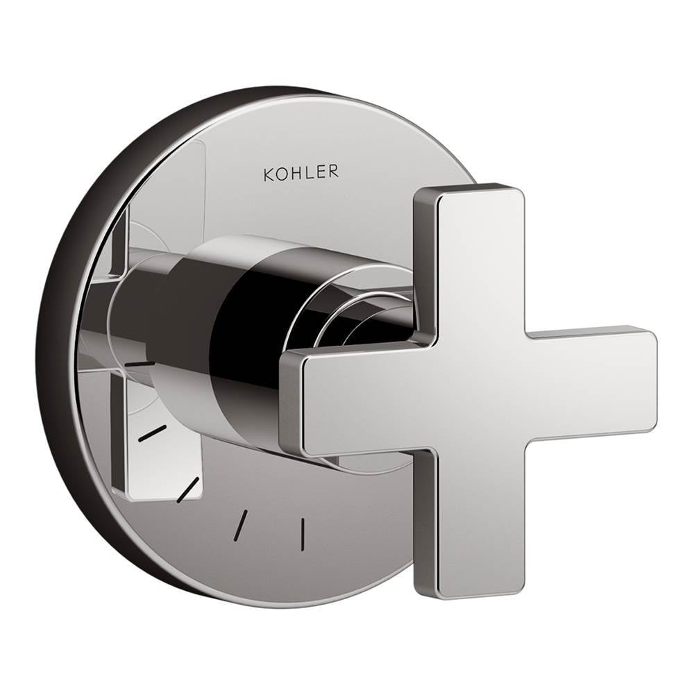 Composed  MasterShower  volume control valve trim with cross handle