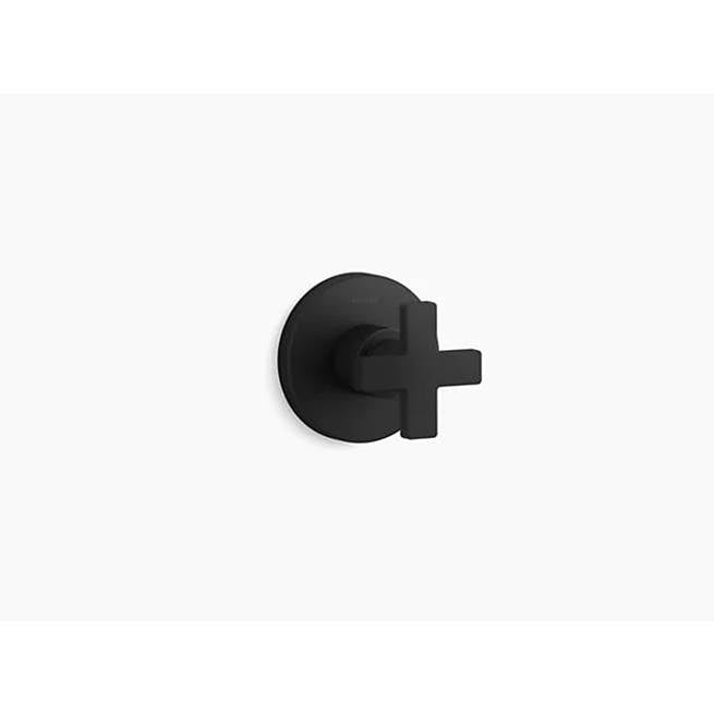 Composed  MasterShower  transfer valve trim with cross handle