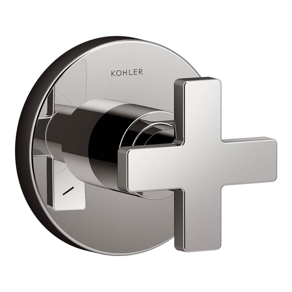 Composed  MasterShower  transfer valve trim with cross handle