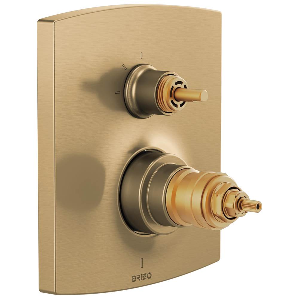 Kintsu  TempAssure Thermostatic Valve with Integrated 3-Function Diverter Trim - Less Handles