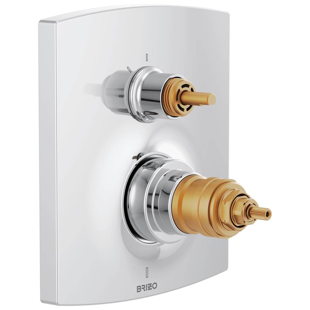 Kintsu  TempAssure Thermostatic Valve with Integrated 3-Function Diverter Trim - Less Handles