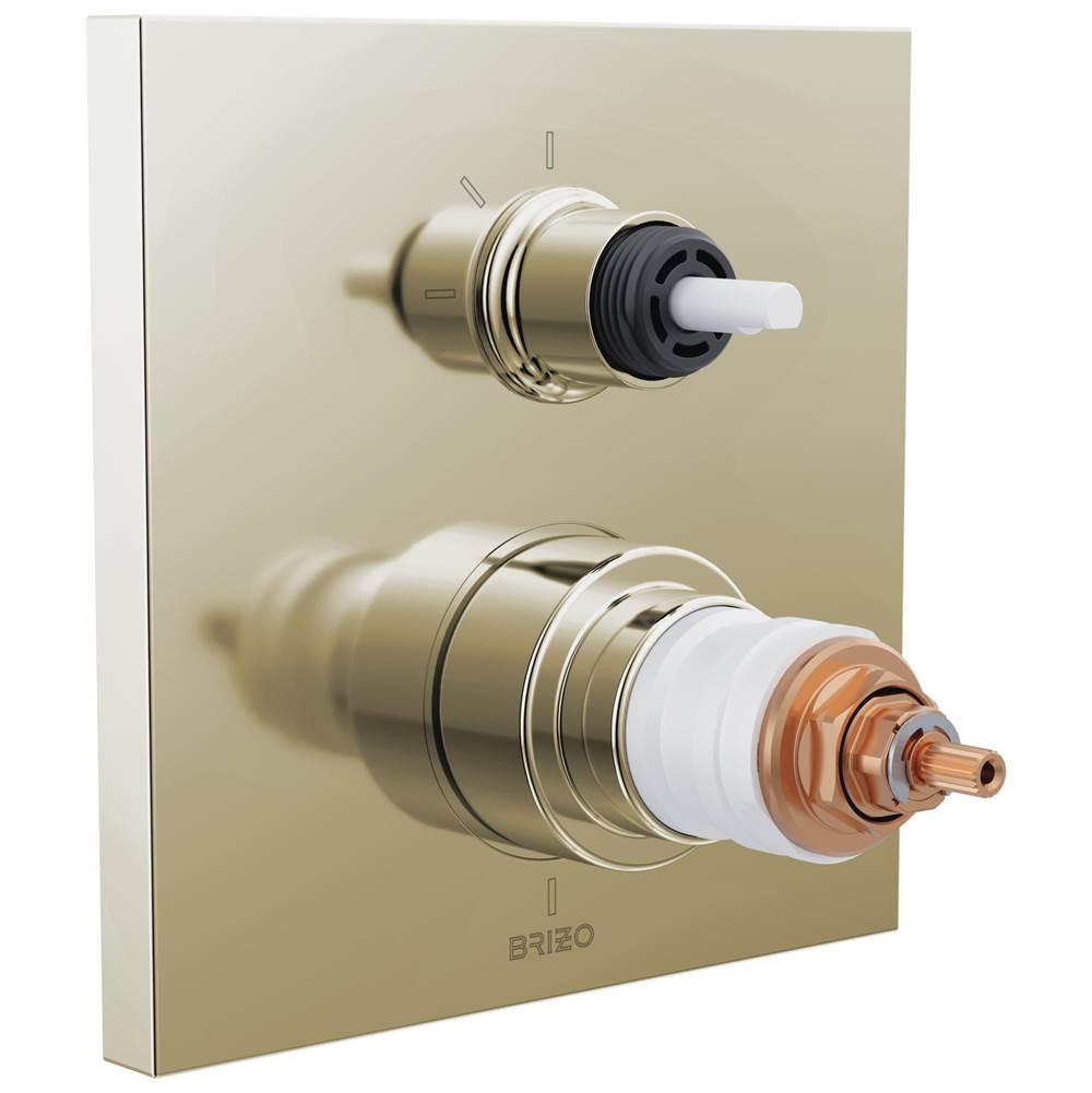 Frank Lloyd Wright  TempAssure  Thermostatic Valve with 3-Function Integrated Diverter Trim - Less Handles