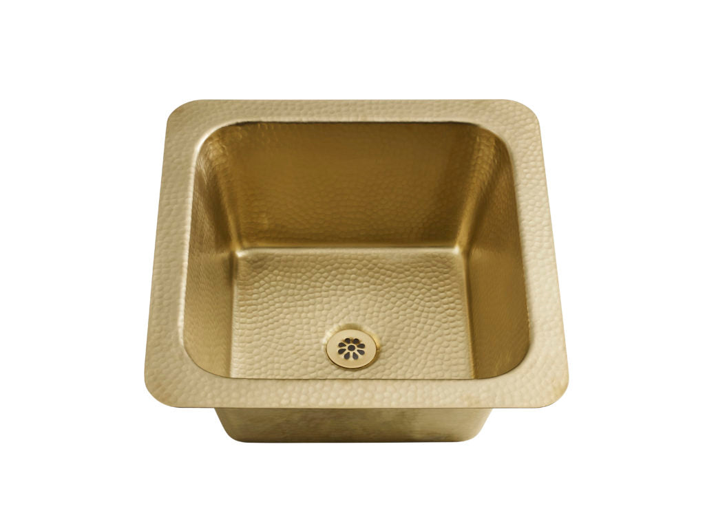 Thompson Traders 1S-HPB Tamayo Bar Sink in Semi-Satin Brass
(Hammered)
