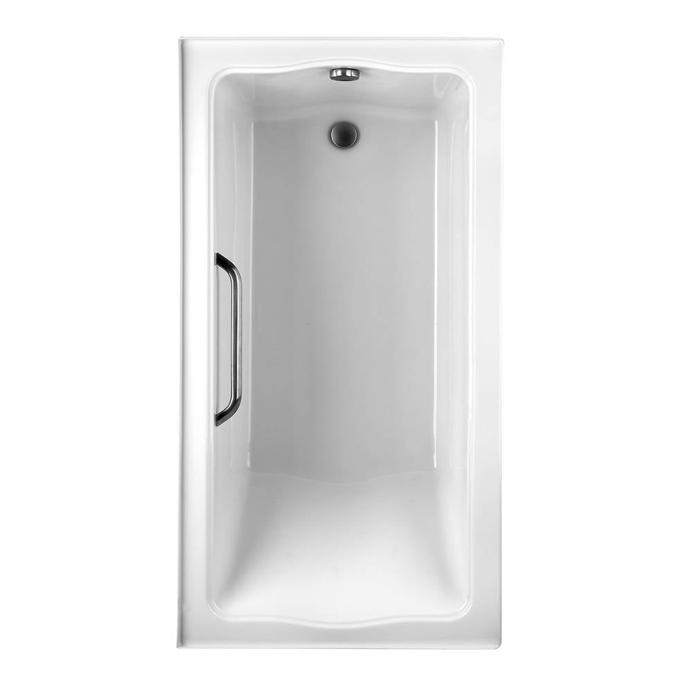 Acrylic Soaker Clayton 6032T Cotton Bn Grab Bar R Drain