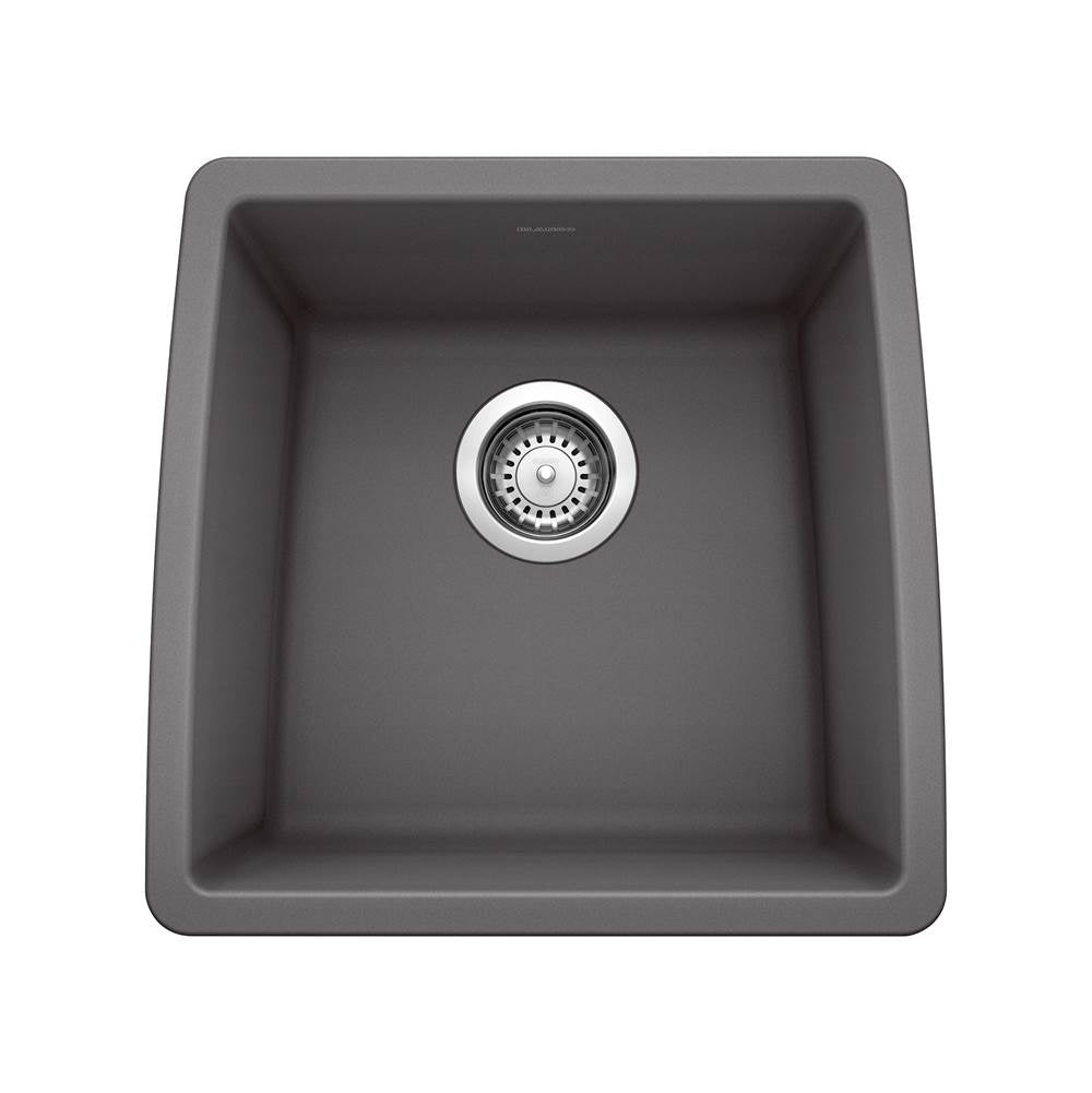 Performa SILGRANIT 17" Undermount Bar Sink - Coal Black